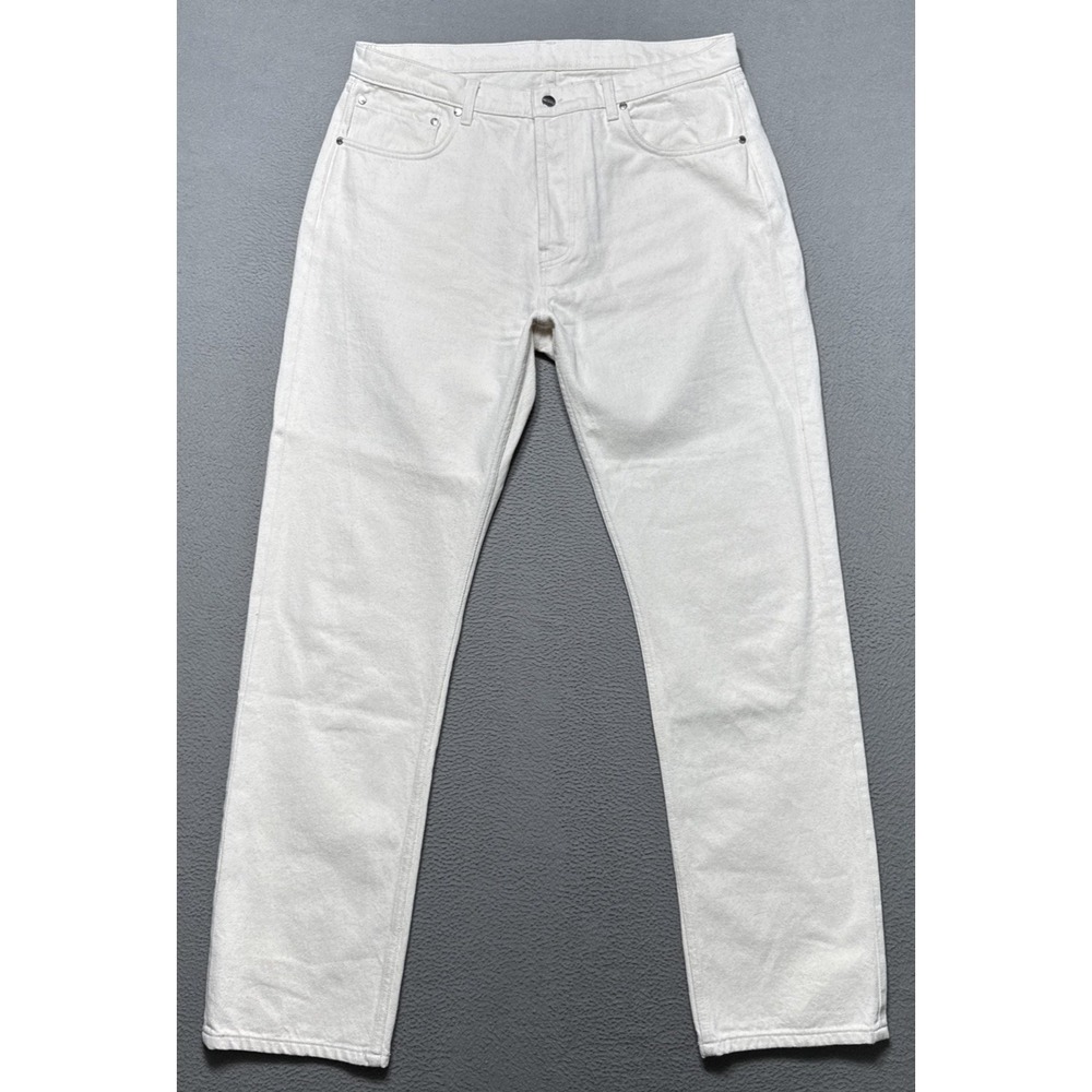 DJERF Avenue Ur An Angel Organic Cotton Button Fly Jeans Womens 31 (36x33) Comfy